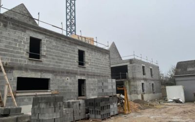 AIGUILLON – IMPASSE DU STADE  La fin du gros œuvre…